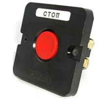 ПКЕ 122-1 У2, 10А, 660В, 1 элемент, красный цилиндр, в нишу, IP54, пост управления (ЭТ)  ET519057  Электротехник