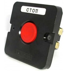 ПКЕ 122-1 У2, 10А, 660В, 1 элемент, красный цилиндр, в нишу, IP54, пост управления (ЭТ)  ET519057  Электротехник