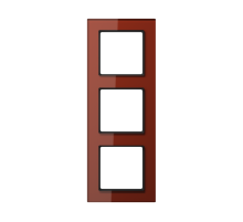 Рамка 3-кратная; красный оксид  AC583GLRT  Jung