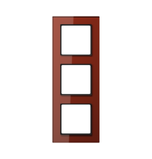 Рамка 3-кратная; красный оксид  AC583GLRT  Jung