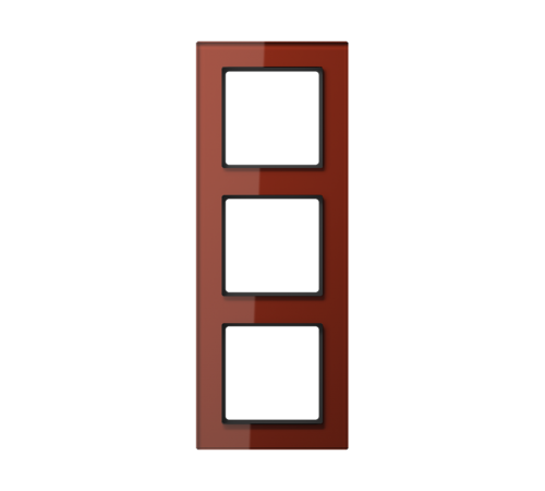 Рамка 3-кратная; красный оксид  AC583GLRT  Jung