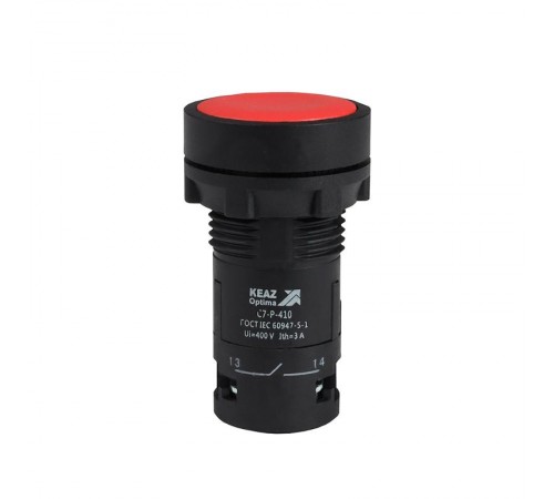 Кнопка OptiSignal Compact D22 C7-P-410 красная 1НО XB7NA41  362045  КЭАЗ