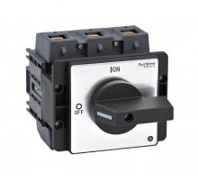 Выключатель-Разъединитель 3P 175A IP20 с чёрной рукояткой на дверцу 4 винтами  MSD175320B  SE