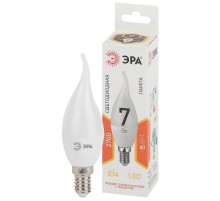 Лампа светодиодная LED BXS-7W-827-E14 Лампы СВЕТОДИОДНЫЕ СТАНДАРТ ЭРА (диод, свеча на ветру, 7Вт, тепл, E14)  Б0028482  ЭРА