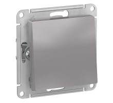 AtlasDesign Aqua Переключатель 1-клавишный IP44, сх.6, 10АХ, механизм, Алюминий  ATN440361  SE