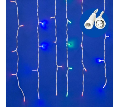 Занавес светодиодный  с эффектом мерцания, ULD-C2030-240/TWK MULTI IP67   3х2м соед. 240 диодов. мультиколор. шнур белый  UL-00001359  Uniel