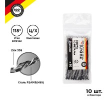 Сверло по металлу 4,2 мм HSS (10 шт. в упаковке) DIN 338  KR-91-0616  Kranz