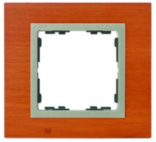 Simon 82 Рамка декоративная, 4 поста, S82 Nature, Дерево, вишня-шампань  82947-67  Simon