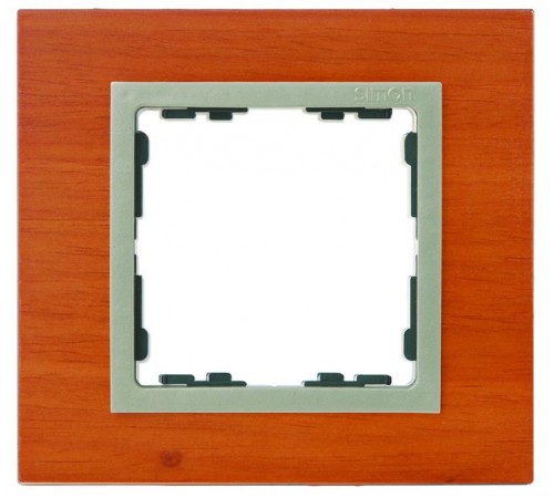Simon 82 Рамка декоративная, 4 поста, S82 Nature, Дерево, вишня-шампань  82947-67  Simon