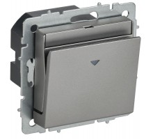 BRITE Выключ. карточный 30А ВС10-1-8-БрС сталь  BR-V11-0-10-K46  IEK