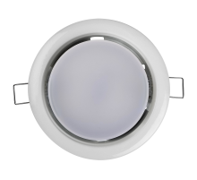 Светильник точечный встраиваемый под лампу ДВО PGX53 10639.1 15Вт GX53 IP20 белый  1016744  Jazzway