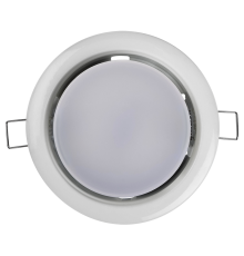 Светильник точечный встраиваемый под лампу ДВО PGX53 10639.1 15Вт GX53 IP20 белый  1016744  Jazzway