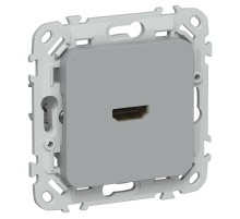 FLITE Розетка HDMI РШДМА-ФлС серый  FI-H10-K03  IEK