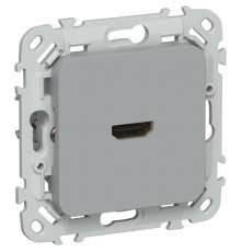 FLITE Розетка HDMI РШДМА-ФлС серый  FI-H10-K03  IEK