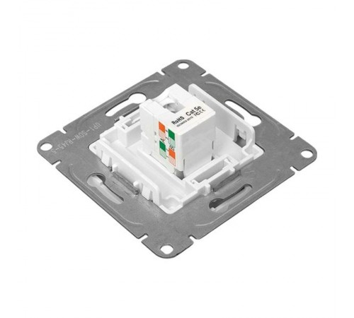 Механизм розетки RJ45 (cat5), белый Эпика EKF  UP1-SOW-RJ45-5  EKF