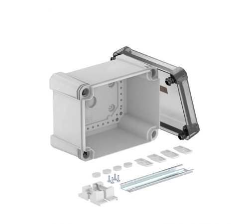 Распределительная коробка X10C, IP 67, 191х151х126 мм,сплошная стенка, прозрачная крышка, DIN-рейка  2005564  OBO Bettermann