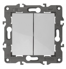 Переключатель ЭРА Elegance 14-1112-01 перекрёстный двойной, 10АХ-250В, белый  Б0065325  ЭРА