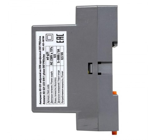 Амперметр AM-DG31 цифровой на DIN однофазный  ad-g31  EKF