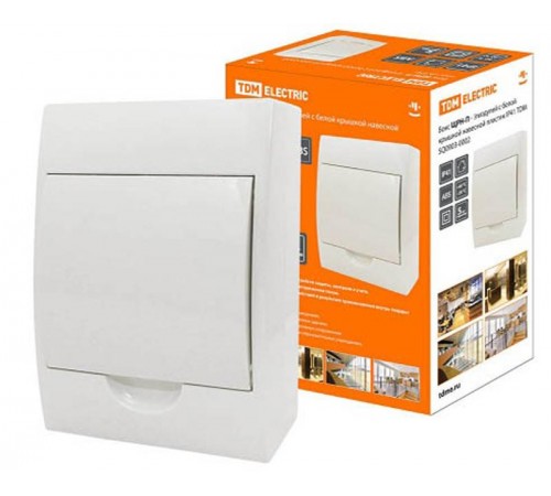 Бокс пластиковый навесной ЩРН-П-3 модуля (б) IP40  SQ0903-0008  TDM