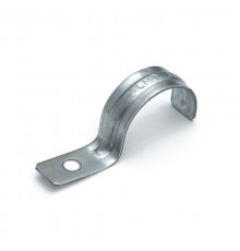 Скоба металлическая однолапковая усиленная противопожарная СМОУ d31-32 мм отв. d 6,5 мм (50шт/600шт уп/кор)  PR13.02428  Промрукав