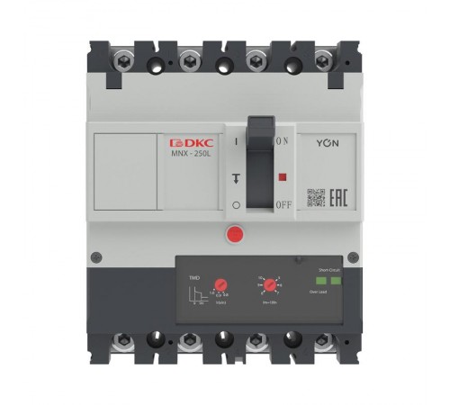 Авт. выкл. YON pro MNX250L 4P 250A 70kA при AC415V расц. TMD  MNX250L4PTMD0250  DKC