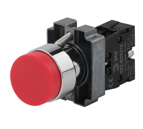 Кнопка управления LAY5-BL42 без подсветки красная 1р (20/200/5000)  Б0045673  ЭРА