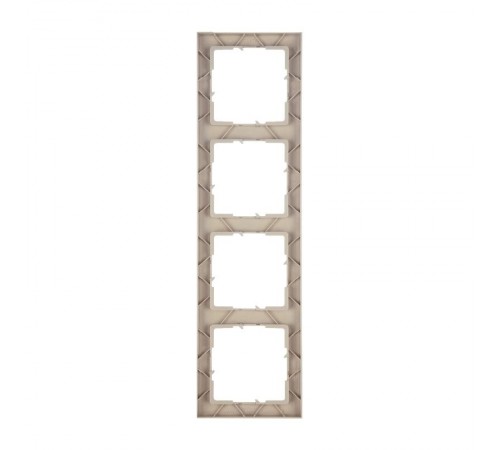 SUNO Рамка декоративная универсальная 4-постовая Цвет "Песочный"  721534  Legrand