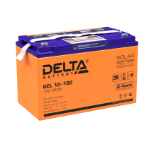 Аккумуляторная батарея Solar серии GEL 12-100 12В/100Ач  GEL 12-100  DELTA