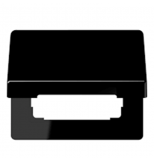 Крышка откидная для штепсельных розеток и изделий с платой 5050 мм; черная SL590KLSW Jung