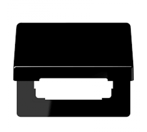 Крышка откидная для штепсельных розеток и изделий с платой 5050 мм; черная SL590KLSW Jung