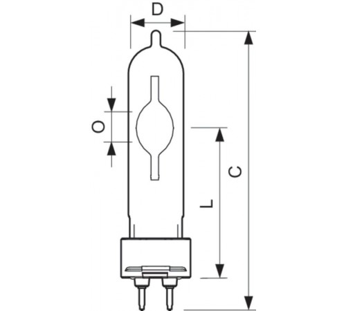 Лампа металлогалогенная MSTC CDM-T 250W/830 G12 1CT/12  928089805131  PHILIPS