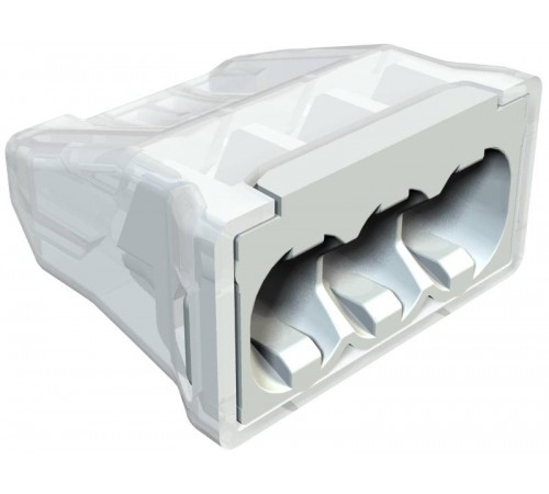 Клемма OBO пружинная 3x2,5 мм2 (упаковка 5 шт.,серая)  2054540  OBO Bettermann