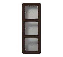 Накладная коробка с рамкой, 3-кратная; коричневая  CD583ABR  Jung