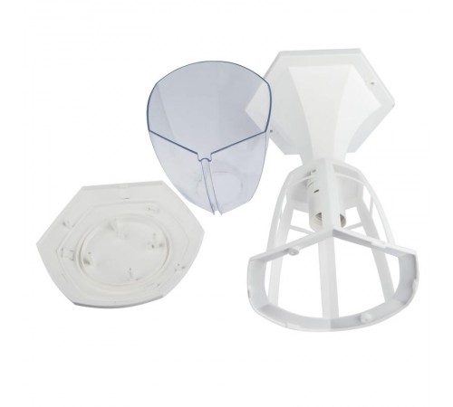 Светильник садово-парковый 6гран белый напольный 29см E27 IP44(У1) НТУ 07-40-003 "Валенсия 1" (8  Б0051200  ЭРА