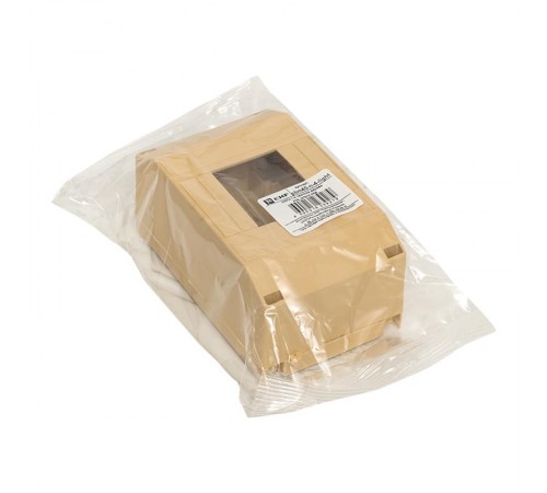 Бокс пластиковый навесной КМПН 1/4 светлое дерево индивидуальный штрих-код (ВхШхГ) 135х71х58 IP20 PROxima  pbm40-n-4-light  EKF