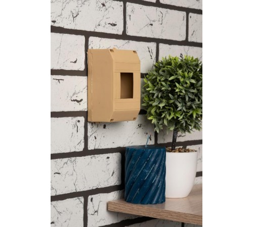 Бокс пластиковый навесной КМПН 1/4 светлое дерево индивидуальный штрих-код (ВхШхГ) 135х71х58 IP20 PROxima  pbm40-n-4-light  EKF