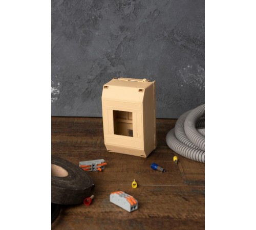 Бокс пластиковый навесной КМПН 1/4 светлое дерево индивидуальный штрих-код (ВхШхГ) 135х71х58 IP20 PROxima  pbm40-n-4-light  EKF