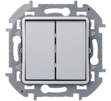 Inspiria Алюминий Переключатель двухклавишный 10AX  673657 Legrand
