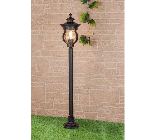 Светильник садово-парковый GL 1025F Barrel F черное золото  a040566  Elektrostandard