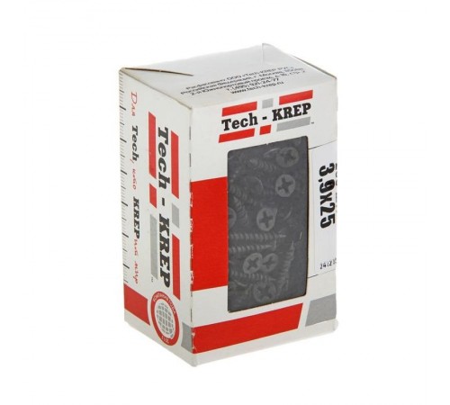 Саморез ШС ГВЛ 3,9х25 (200 шт) - коробка с окном ( 0,269 кг)  112702  Tech-KREP