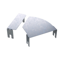 Крышка д/угла гор.изм.CPO 0-44 осн.200  38012INOX  DKC