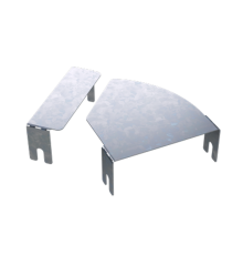 Крышка д/угла гор.изм.CPO 0-44 осн.100  38010INOX  DKC