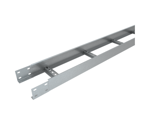 Лоток лестничный 80х100х1,2 L3000 мм "Быстрый монтаж" HD  LLS80-100-1.2-3000 HD  КМ-профиль