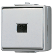 Кнопка 10A 250V ~  для накладного монтажа 633-2W Jung