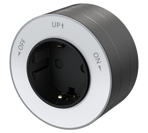 MultiTrack Розетка 2К+З круглая 16А/250В Белый  MTK13001W  SE