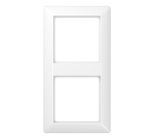 Рамка 2-кратная для вертикальной и горизонтальной установки; термопласт, белая  AS582BFWW  Jung