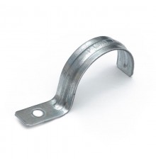 Скоба металлическая однолапковая усиленная противопожарная СМОУ d38-40 мм отв. d 6,5 мм (50шт/300шт уп/кор)  PR13.02429  Промрукав