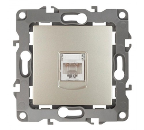 Розетка информационная 12-3107-04 RJ45,  шампань  Б0014726  ЭРА