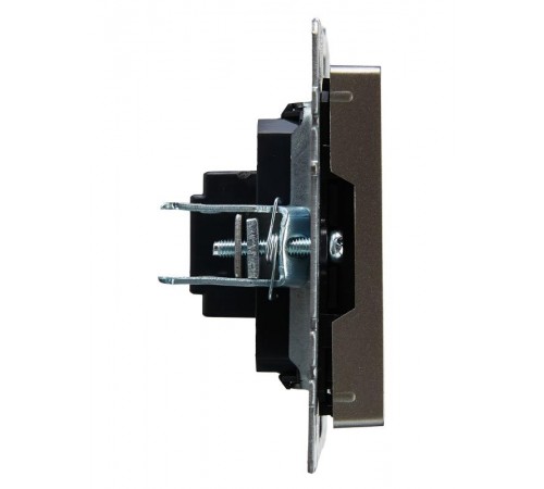 BRITE Розетка HDMI РHDMI-0-БрС сталь   BR-H10-K46  IEK