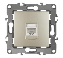 Розетка информационная 12-3107-04 RJ45,  шампань  Б0014726  ЭРА
